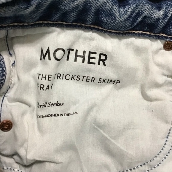 MOTHER Superior The Trickster Skimp Frayed Jeans in Thrill Seeker Size 31. - Picture 10 of 10